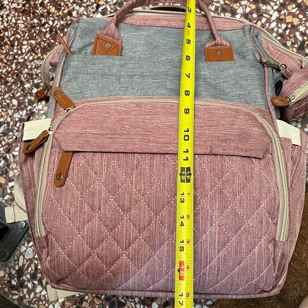 Stylish Pink and Gray Women's Backpack
